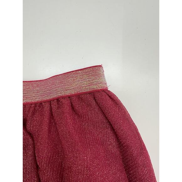 NWTS Girls Gap Kids Pink Shimmer Layered Skirt Size XL 12 - Picture 2 of 12